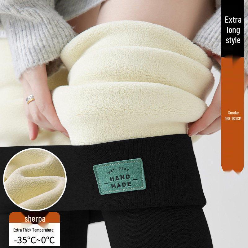 2025 New Winter Gray Plus Velvet Cotton Pants for Tall Women – Soft, Skin-Friendly, and Warm Base Layer