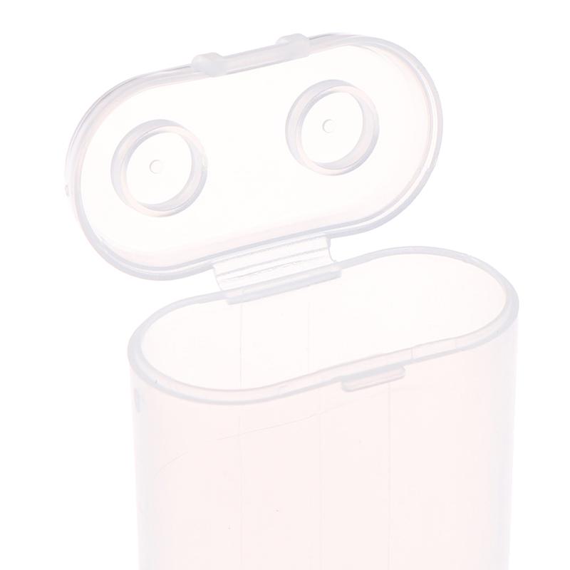 Suport transparent rezistent la apa Cutie de depozitare Cutie de siguranta din plastic pentru 2 sectiuni 18650