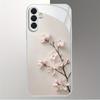 Skleněný kryt na telefon Jade Orchid Branch Vhodný pro Samsung Galaxy S26 S25 S24 S23 S22 S21 S20 FE/Ultra/Plus 5G Ochranný zadní kryt proti pádu