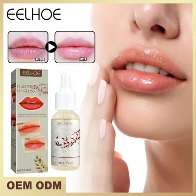 Olio volumizzante istantaneo per labbra, idratante al collagene, maschera per le labbra, riparazione, riduzione delle linee sottili delle labbra, illumina il trucco, lucidalabbra