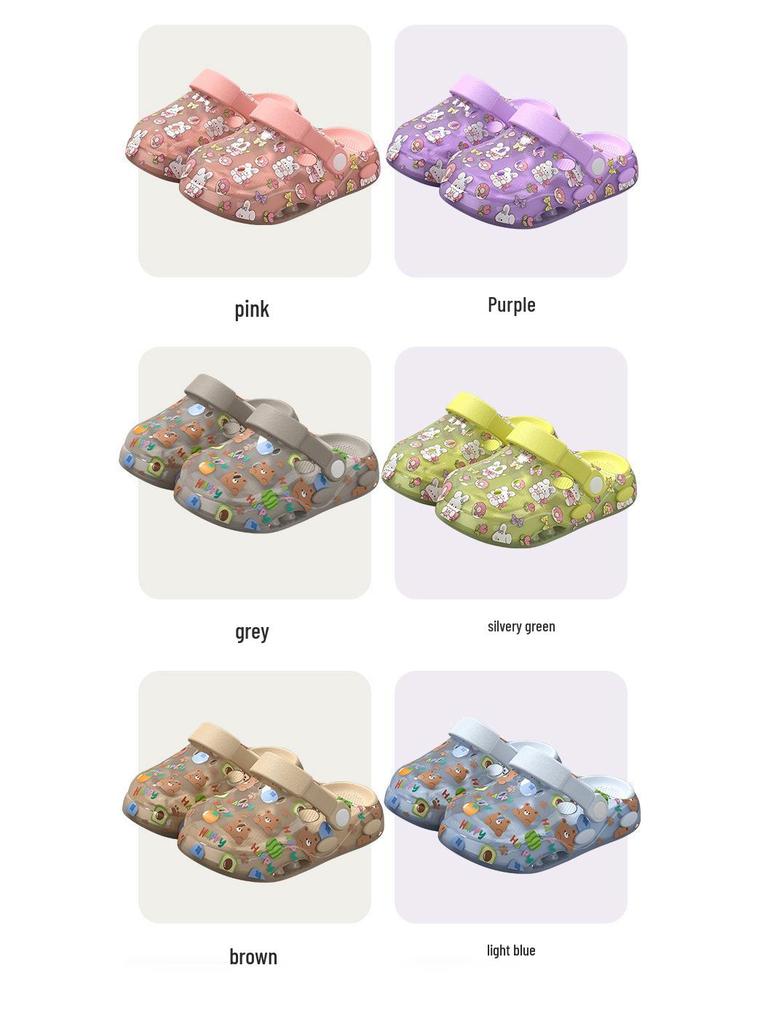 2026 Summer Baotou Kids' Sandals: Boys & Girls Hole Shoes for Beach
