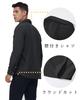 [KEFITEVD] Men's Shirt Jacket, Thick Open Collar Long Sleeve Overshirt, Soft Comfortable Office Casual Autumn Top, Black 3XL