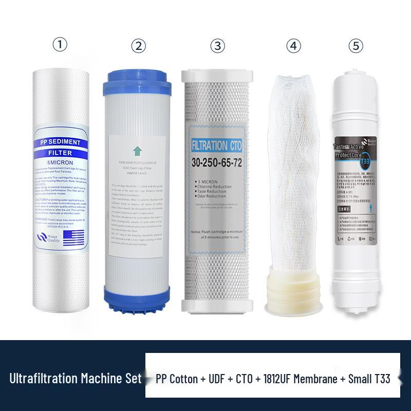 10-Inch Universal Water Purifier Filter: 3-Stage & 5-Stage Cartridge with PP Cotton, RO Membrane, Activated Carbon for Household Drinking Fountains