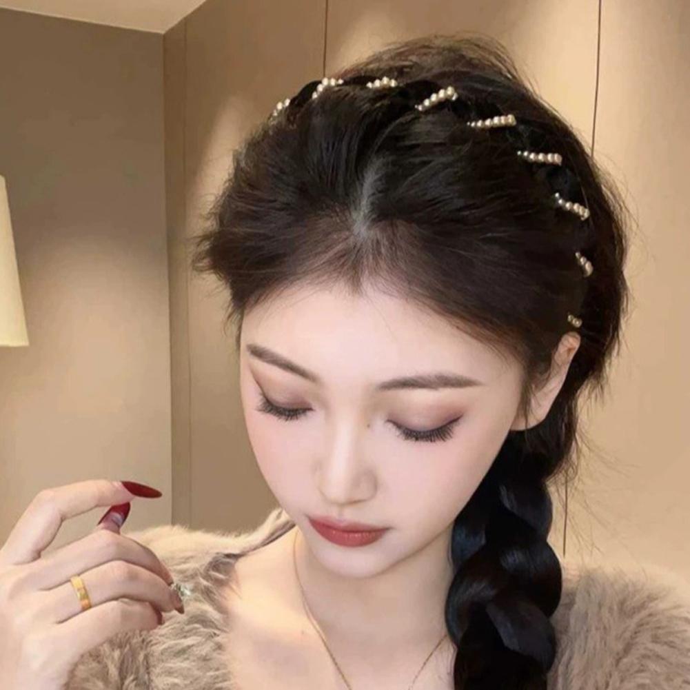 3Pcs Elegant Headband with Teeth Decorative Hair Band with 5 Hair Ties Fashion Hair Accessories Gifts for Women Girls