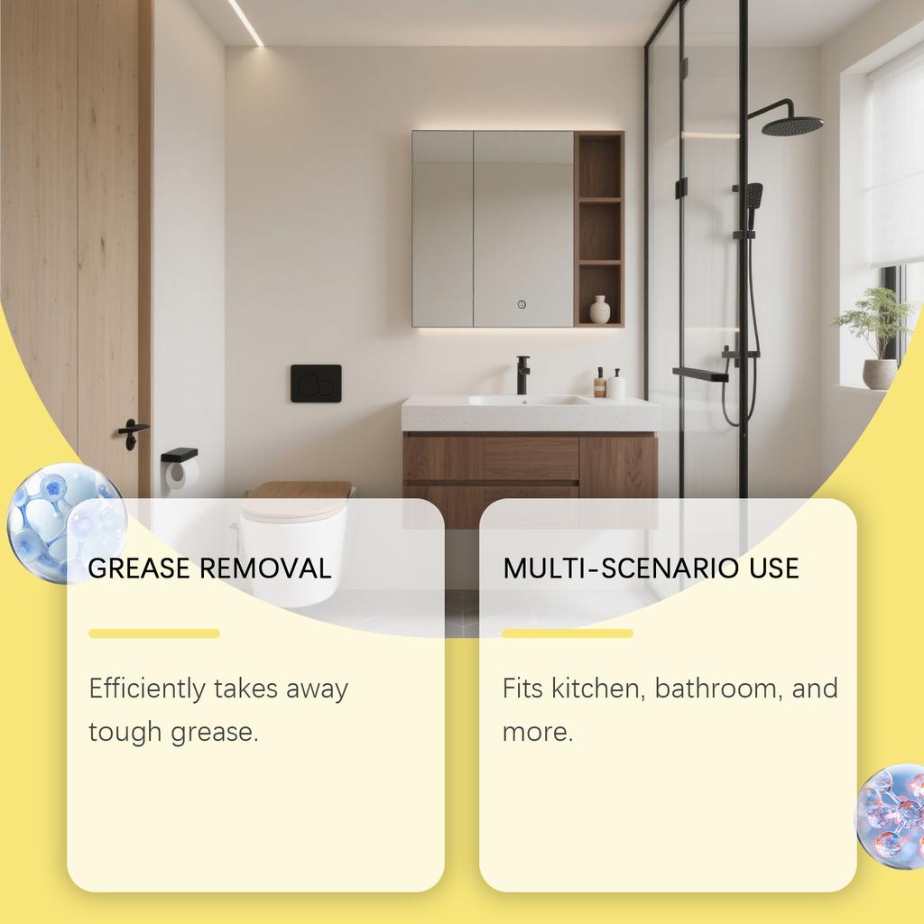 Multi-purpose Cleaner For Kitchen And Bathroom Multi-surface Cleaning And Daily Household Cleaning Care Liquid120ML