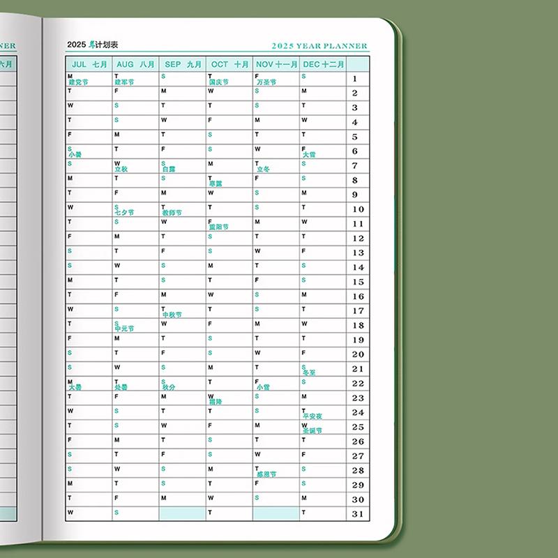 Denní plánovač na rok 2025 Pu Cover Agenda Rozvrh Notebooky Ideální pro školní kancelářský deník A5 Business Plánování 365denního kalendáře