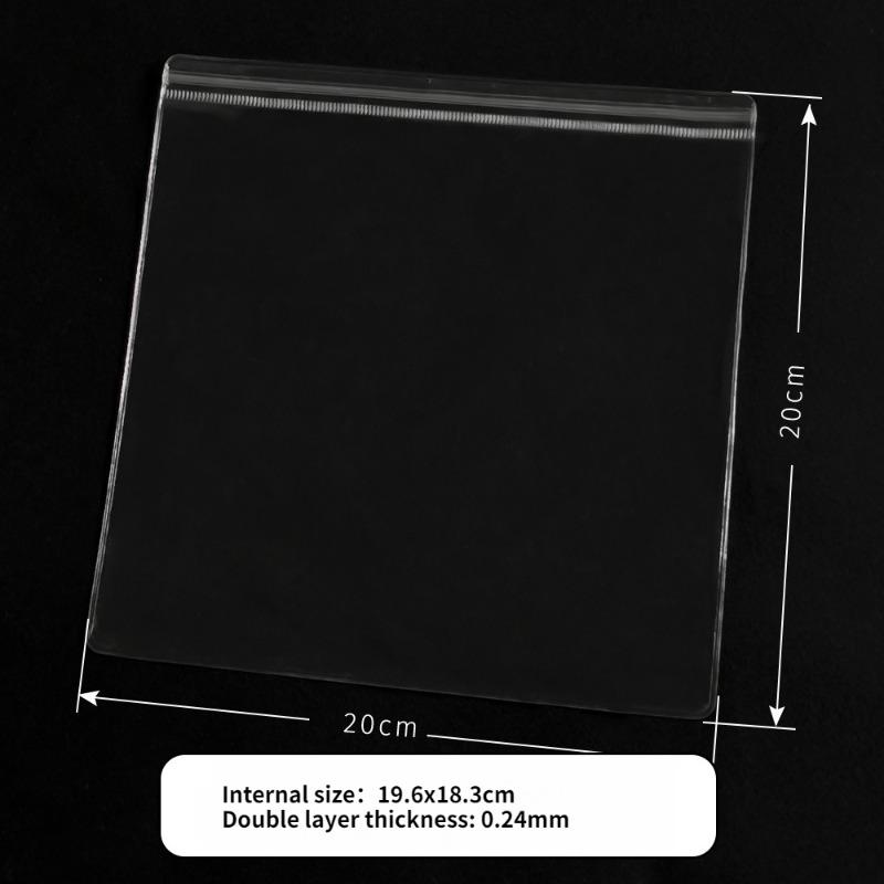 100pcs PVC Self Sealing Bag Thicken Highly Transparent and Scratch Resistant Plastic Pouchs Jewelry Brooch Bracelet Storage Packaging Pockets