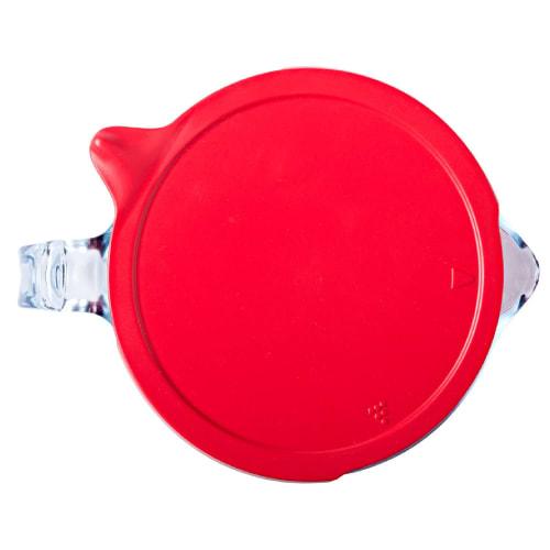 Synergy Trading Pyrex Measuring Cup with Lid and Handle, Heat-Resistant, 1.0L, Red
