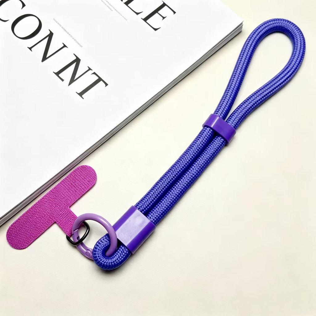 Adjustable 6mm Braided Anti-Drop Mobile Phone Wrist Strap with Self-Locking and Multi-Color Options