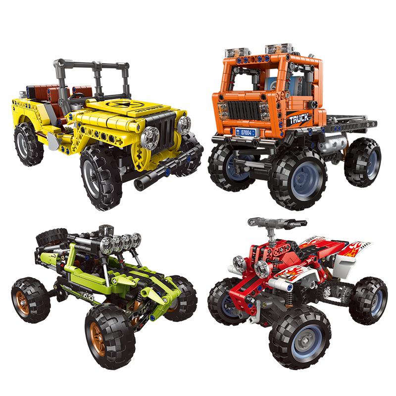 Terrain Vehicle  Building Blocks Bricks Beach Motorcycle Offroad  Educational Toys Child ModelGifts
