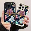 JT133 Christmas Art New Year Tree for iPhone 17 16 15 Pro Max Samsung S26 S25 S24 Ultra A17 A16 A07 A56 A06 Xiaomi 15T Redmi 15c 14c 13C Soft TPU Case