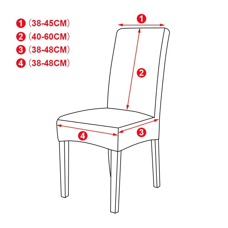 Printed Chair Cover Soft Comfortable Snug-Fit Non-Slip Wear-Resistant Decorative Chair Cover Modern Home Dust-Proof Chair Cover