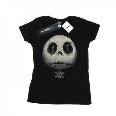 Camiseta de Algodão Feminina/Senhora Pesadelo Antes do Natal Olhos do Jack