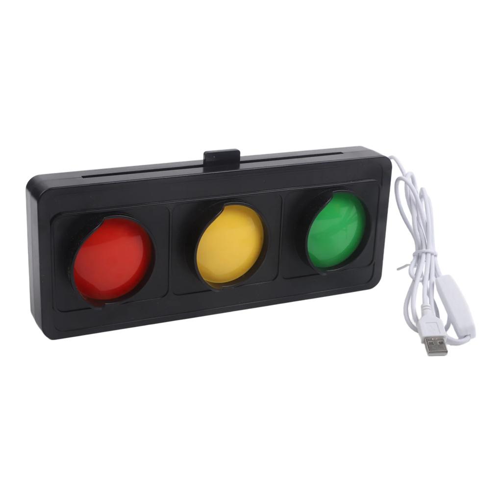 Social Signal Light USB Traffic Light Lamp For Desk Or Wall Use Status Indicator To Enhance Office Communication