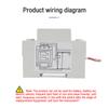 Din Rail LED Dual Display AC Voltmeter Ammeter Electricity Meter AC60-500V AC0.00-99.9A Voltage Current Monitor Volts Amps Relay