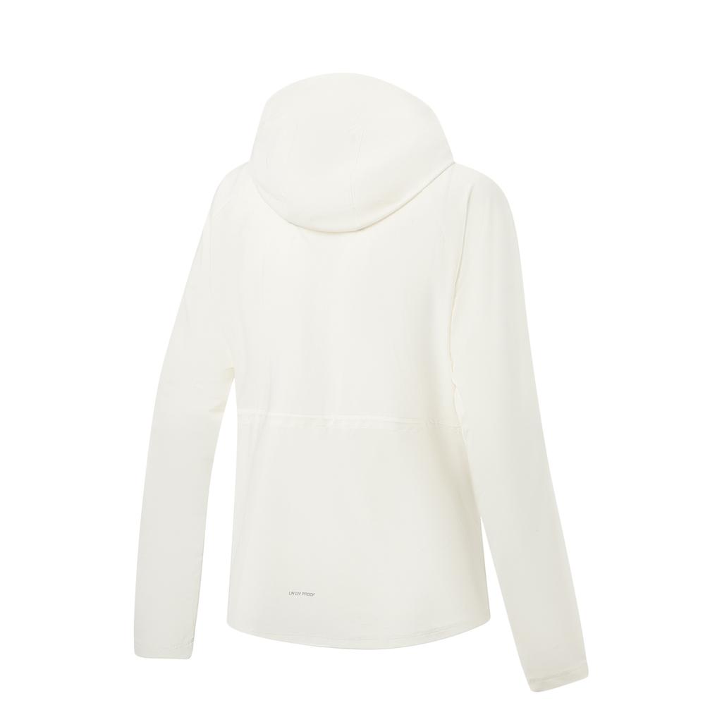 Li-Ning Fitness Series Hooded Logo Letter Stitching Workout Jacket Women jackets AFDW730-1