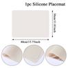Mantel individual de silicona de grado alimenticio, impermeable, aislante térmico, antideslizante, lavable, para cocina, secado de platos, 40 x 30 cm
