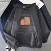 Capybara Hoodies Chilin Like A Sweatshirts Women Long Sleeves Tops Women Clothing Clothes Kawaii Animal Graphic