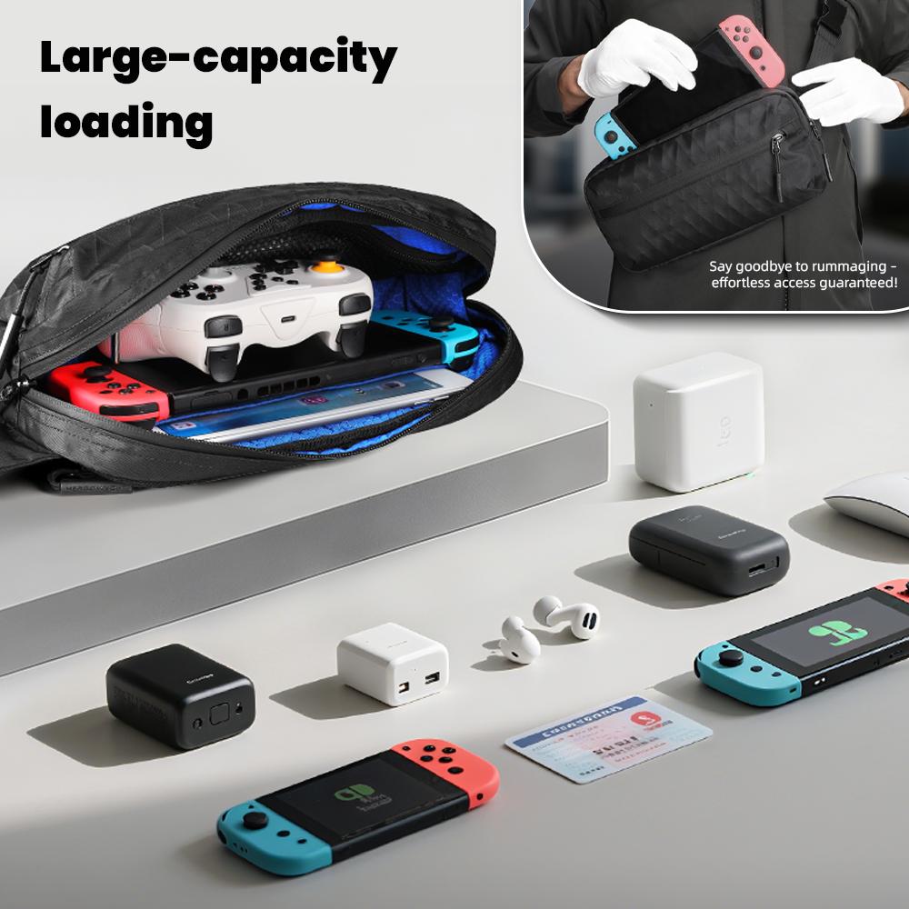 Heroic Knight New Design Waterproof X-Pac Fabric Crossbody Bag For Men Minimalist Fashion Chest Shoulder Pack Lightweight Carry Casual Travel Bag