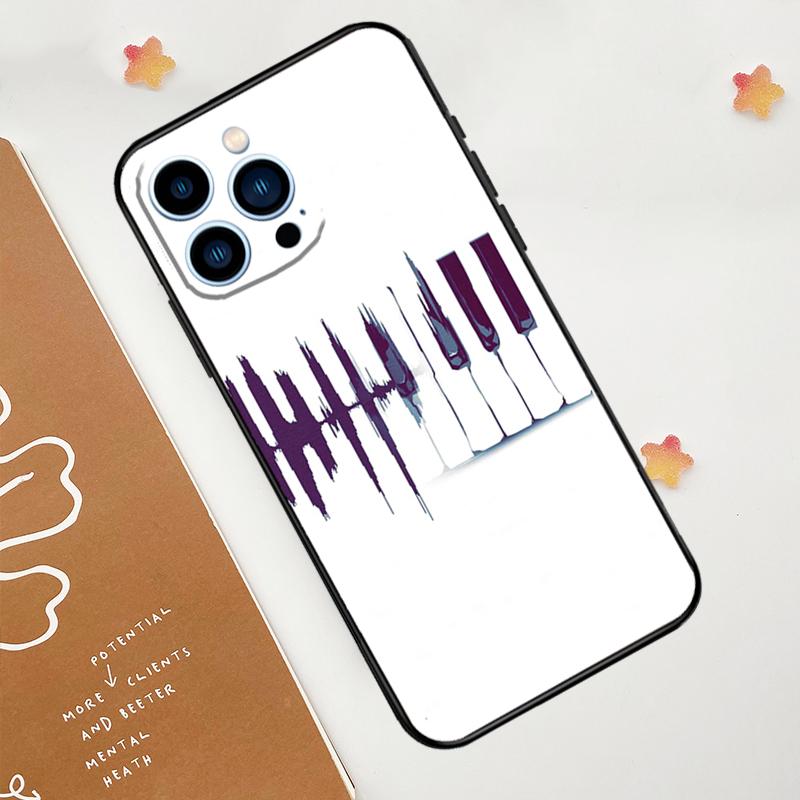 Minimalist Music Lover Phone Case For iPhone 17 Pro Max 14 13 12 11 15 16 Pro Max Mini 15 Plus 16e 17 Air Funda