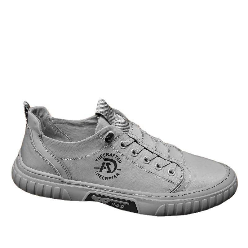 Men's shoes ice silk cloth outdoor breathable casual shoes light fashion flat comfortable board shoes versatile