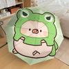 1PC Frog Pig Umbrella-8-Rib Reinforced, Automatic Open, Lightweight & Durable, Cute Fashion Accessory for Outdoor-Y0358