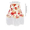 Blumen-Textil-Lampenschirm Elegant Verjüngt Mehrstufig Vintage-Inspiriert
