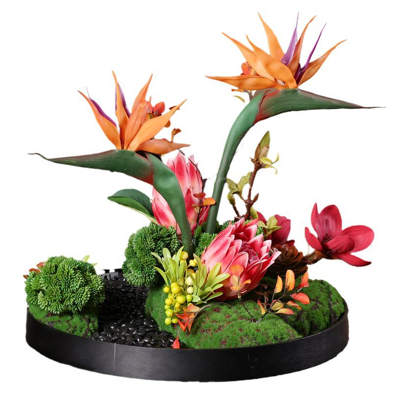 Luxury Chinese Artificial Flower Centerpieces for Large Round Dining Table