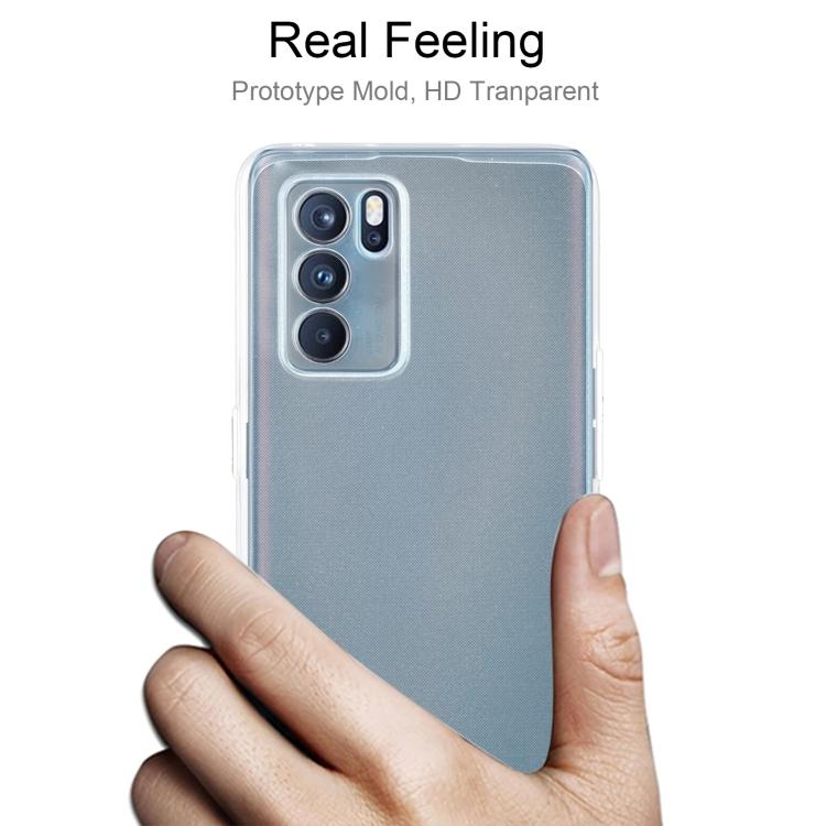 For OPPO Reno6 Pro 5G 0.75mm Ultra-thin Transparent TPU Soft Protective Case