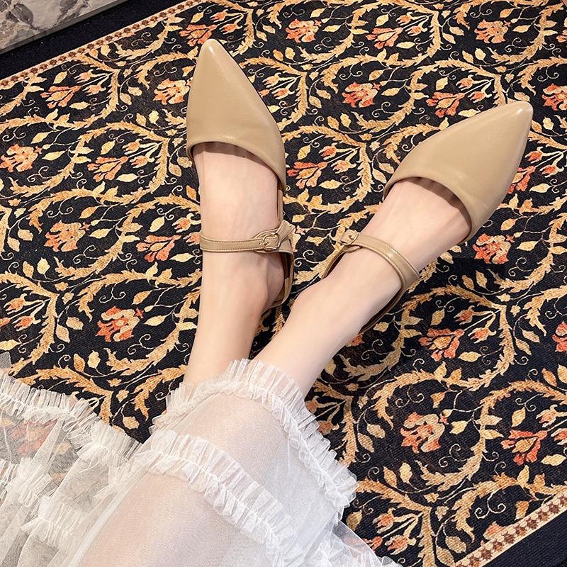 Mode Damen Ballerinas Slipper Spitzschuh Mules Schuhe Sommer 2025 Slingback Sandalen Frau Casual Flip Flops Mode Neu Zapatillas Mujer