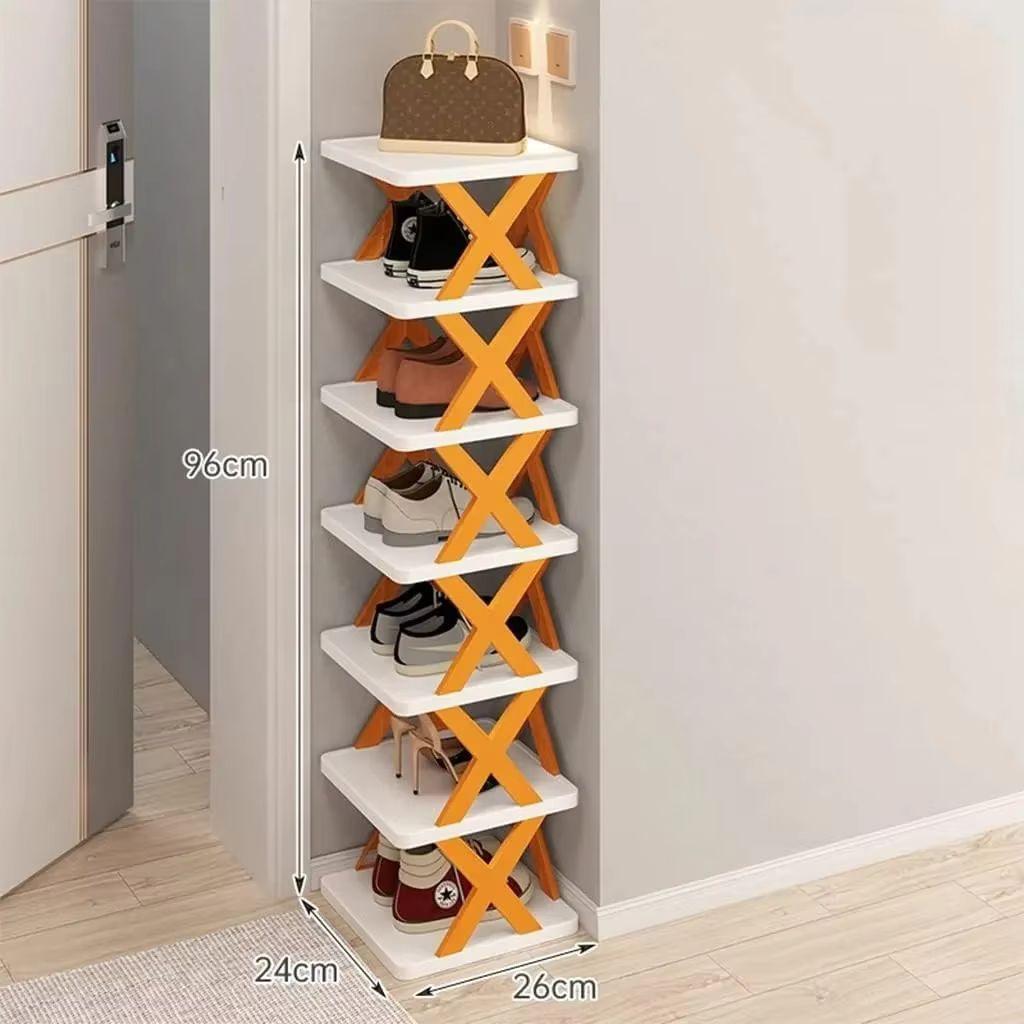 Free Standing Shoe Rack 9 Tier Narrow Entryway Vertical Space Saving Shoe Shelf Storage Organizer Cabinet For Bedroom Entrance