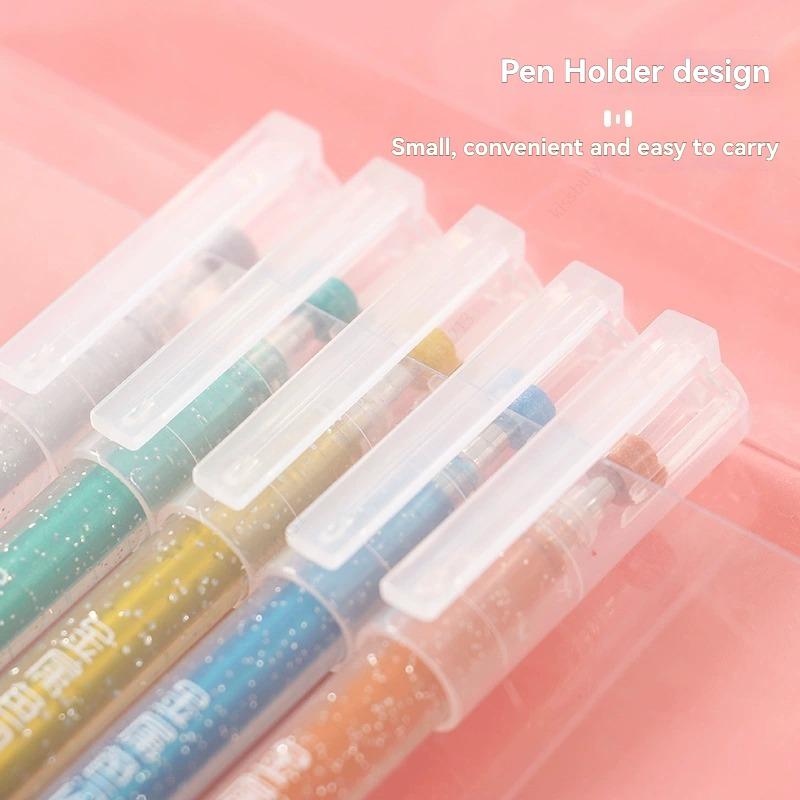 Metallic Glitter Gel Pens, 12 Colors 1.0mm Fine Tip,for Adult Coloring Book, Kids Drawing Art Supplies, Scrapbook, Sparkle