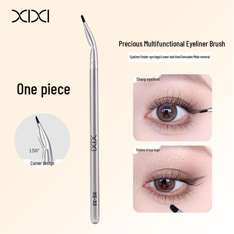 Xixi Multi-functional Brush: Eyeliner, Lower Lash, Tear Trough Concealer, Eyebrow, Nose Shadow, Eye Makeup.