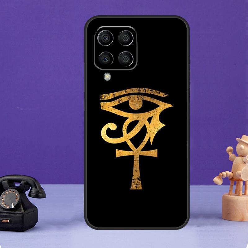 Auge des Horus Ägypten Hülle Für Samsung Galaxy M12 M32 M52 M55 M13 M33 M53 M14 M34 M54 M20 M30s M31s M51 M31 M21