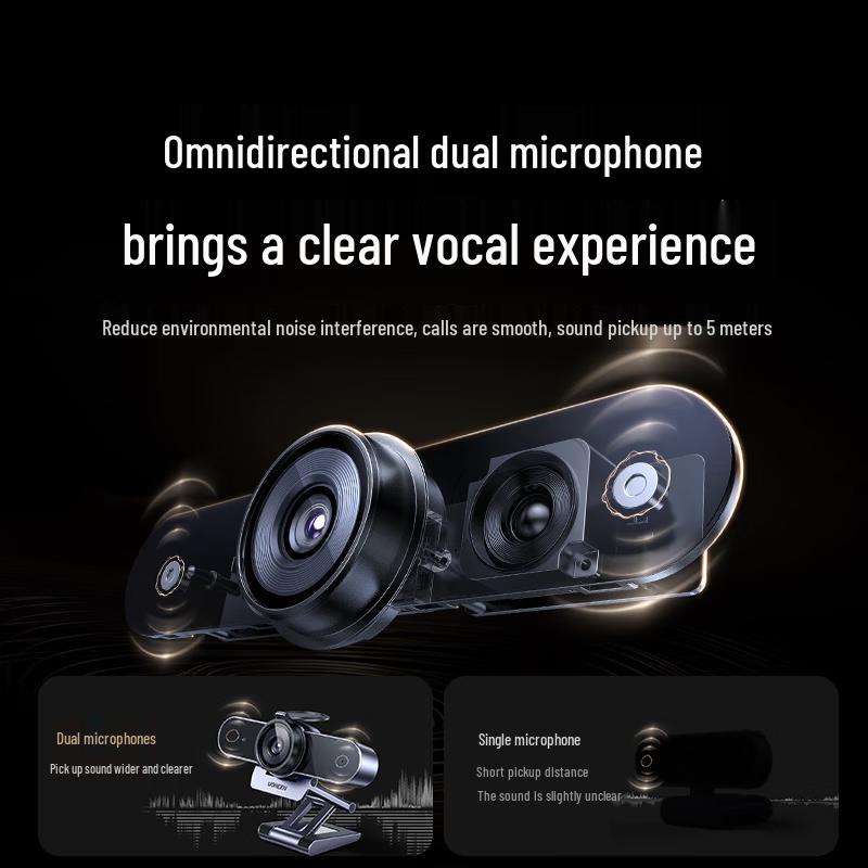Ugreen 4K 8MP USB 3.0 Autofocus Webcam