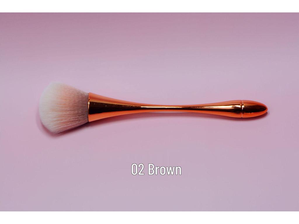 Nail Art Dust Removal Brush - Colorful Small Waist Design for Cleaning and Loose Powder Application