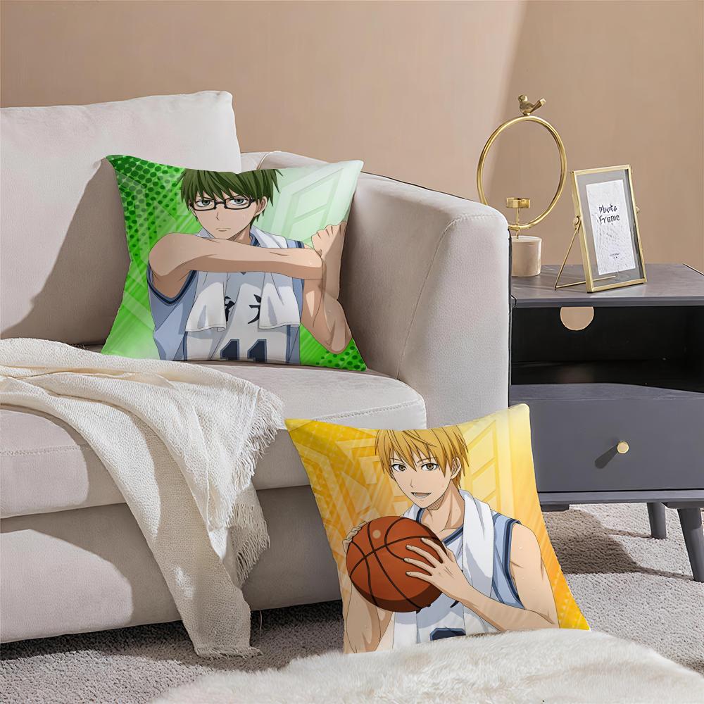 Hot Anime K-Kuroko'S Basketball Cushion Cover Pillowcase Short Plush Invisible Zipper Room Sofa Cushion Cover