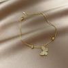 Butterfly Bracelet: Real Gold Plated, Korean Style, Elegant Design, Versatile, Best Friend Gift