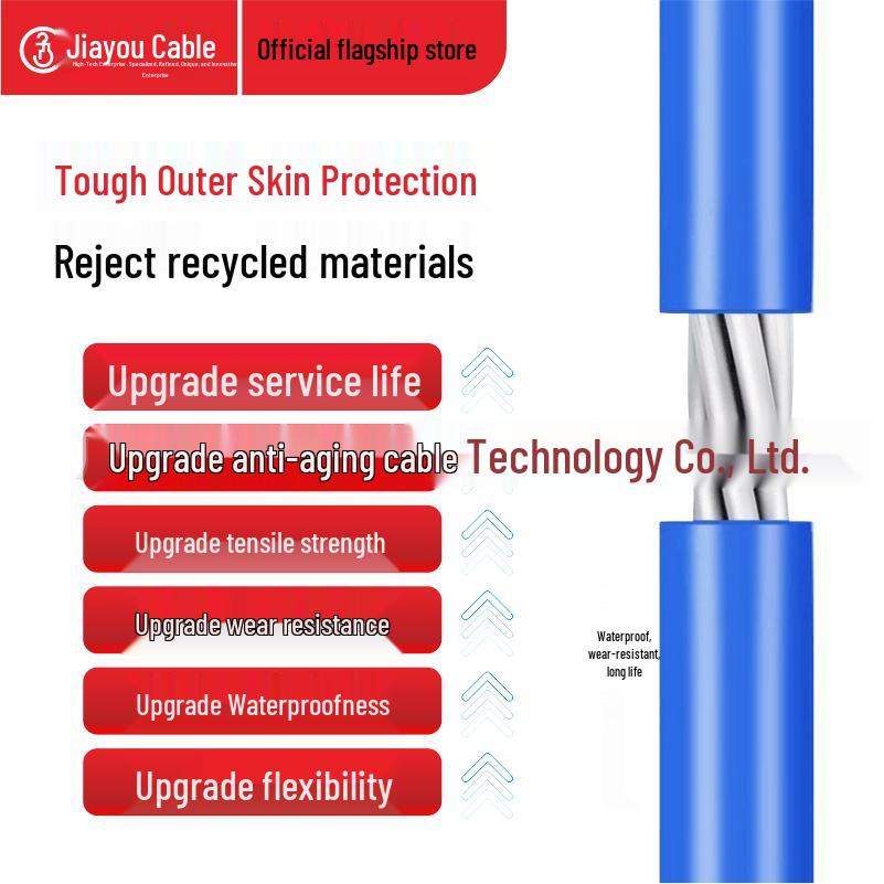 JiaYou Aluminum Flexible Wire, Single Strand, 2.5 Sq. Single Core, BLV Series, Outdoor Use.