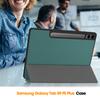 For Samsung Galaxy Tab S10+ Case PU Leather+TPU Trifold Stand Tablet Cover with Pencil Holder