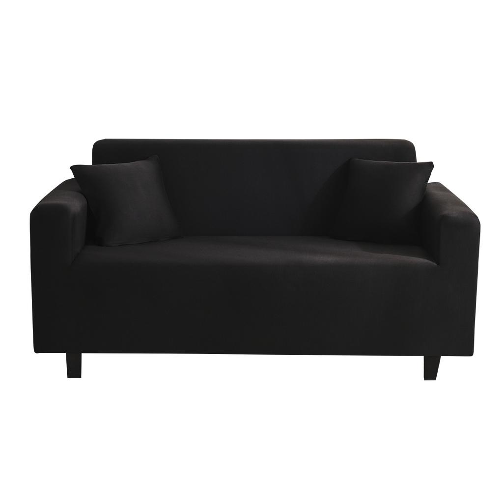 Elegant Solid Color Sofa Slipcover Non Slip Stretch Fabric Couch Cover Protector Modern Luxe Home Decor