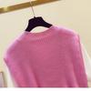 Stylish Women's Knit Shawl - 2026 Spring Celebrity Style Shoulder Wrap with Knotted Neckline Faux Collar Scarf