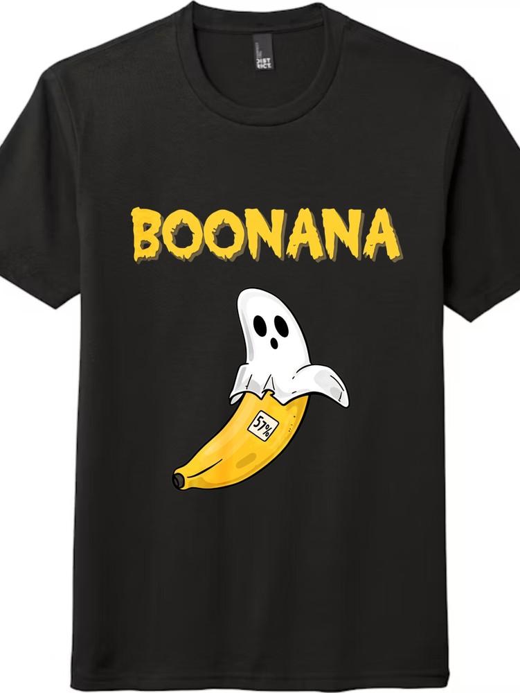 

Boonana Ghost Banana Unisex Tee|Halloween for Partiesand Casual Days Humor T-shirt S