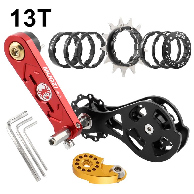 MUQZI Fahrradkassetten-Umrüstsatz 12t-22t Single Speed Kassettenritzel und Kettenspanner für MTB Rennrad