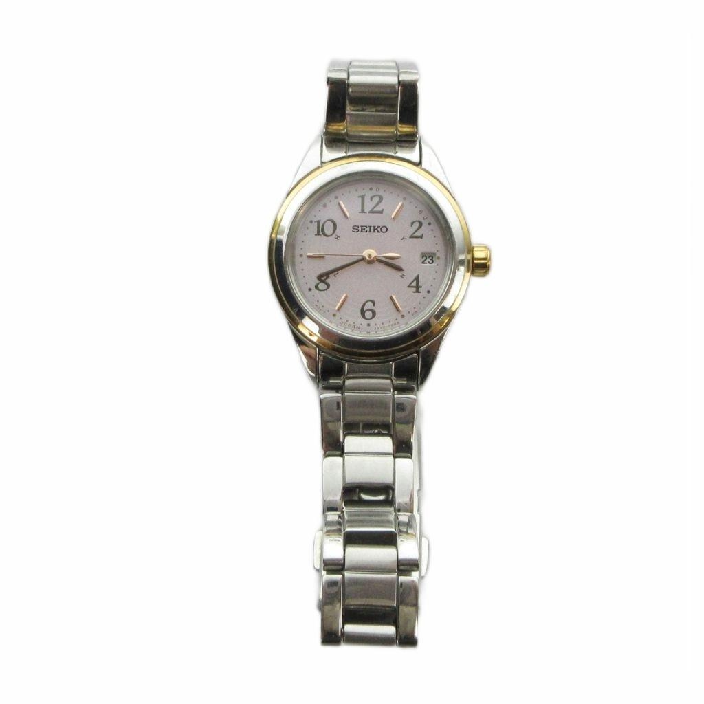 SEIKO Lukia Solar mit Kalender und Datum Silber 1b22-0CD0 Uhr, Angetrieben, Anzeige, Ton, Damen GY11/ MQ