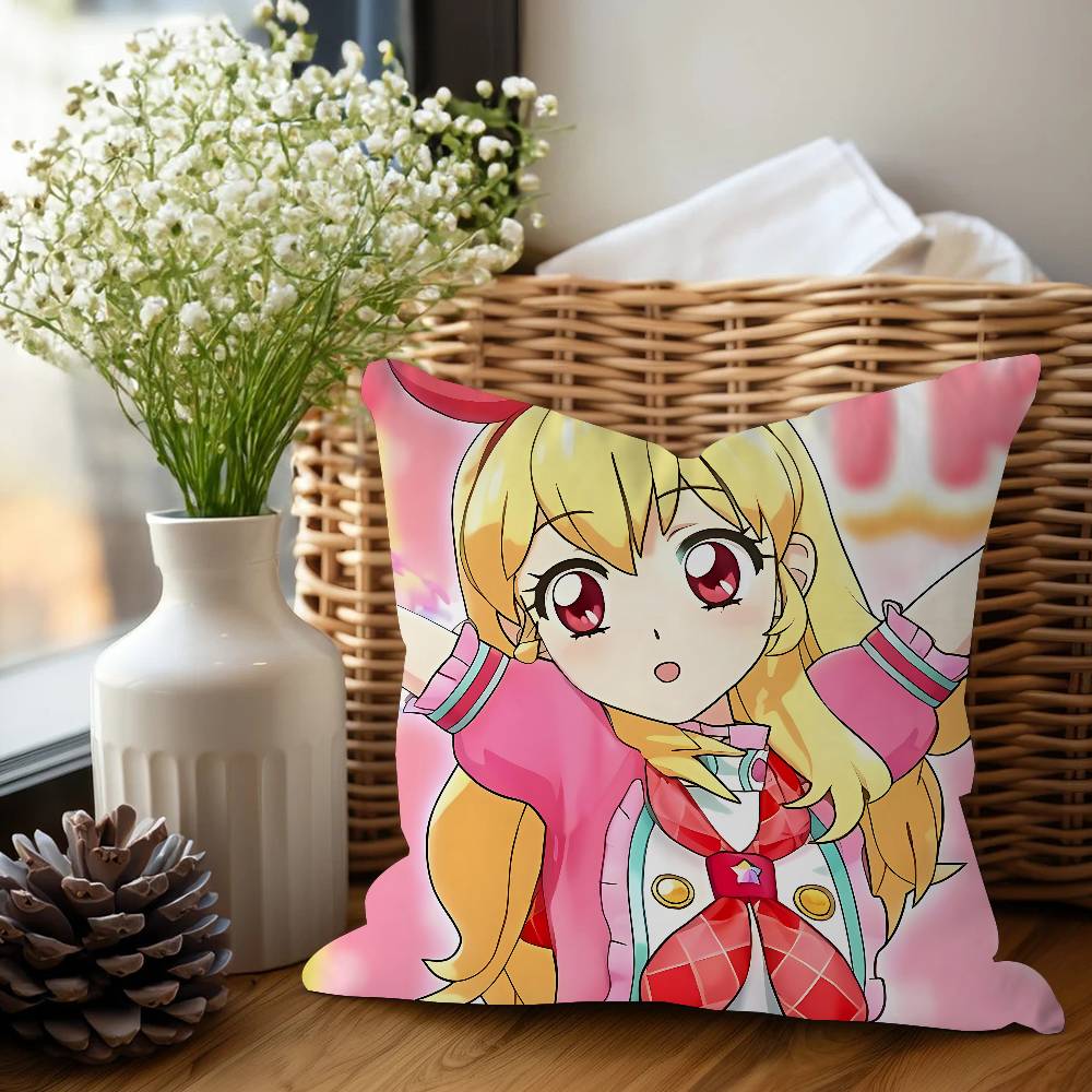 Aikatsu Anime Stitch Lucky Dragon Pillow Cover Sofa Cushion Cover Home Room Decoration Children Gift