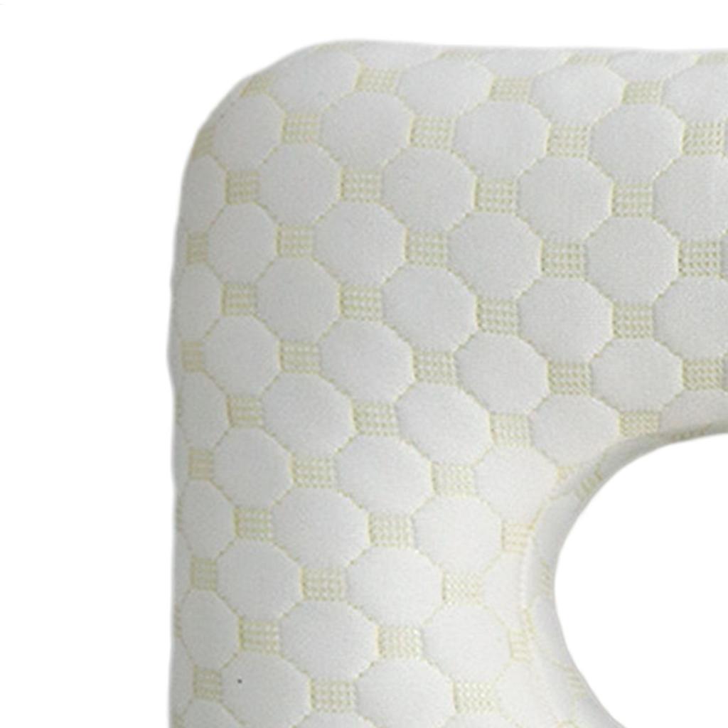 Ear Piercing Pillow for Side Sleepers Memory Foam Pillow Breathable Portable Pillow with Ear Hole Sleeping Ear Guard Pillow