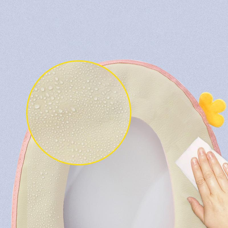 2pcs/set Cushion and Lid Cover Toilet Seat Mat Set Universal Soft Washable Closestool Seat Case Bathroom Winter Pad Bidet Mats