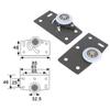 1 Set Wear-resistant Wardrobe Door Wheel Closet Mute Pulley Moving Door With Adjustable Spring Door Rollers Furniture Hardware