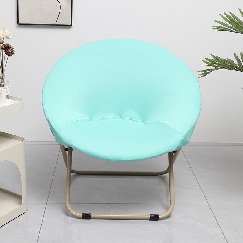 NEW Solid Color Saucer Chair Cover Spandex Protector Round Recliner Slipcover Polyester Removable Washable Moon Chair Cover
